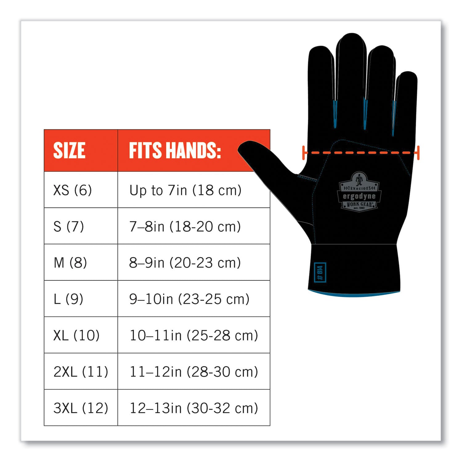ProFlex 7551 ANSI A5 Coated Waterproof CR Gloves, Orange, X-Large, Pair, Ships in 1-3 Business Days