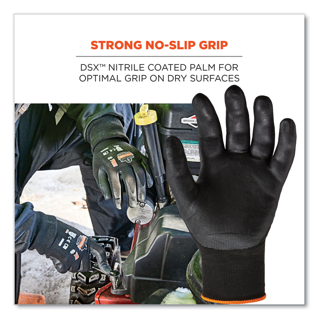 ProFlex 7001-CASE Nitrile Coated Gloves, Black, Medium, 144 Pairs/Carton, Ships in 1-3 Business Days