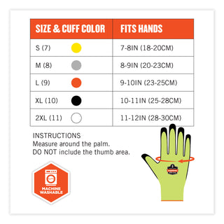 ProFlex 7022 ANSI A2 Coated CR Gloves DSX, Lime, Medium, Pair, Ships in 1-3 Business Days - 5