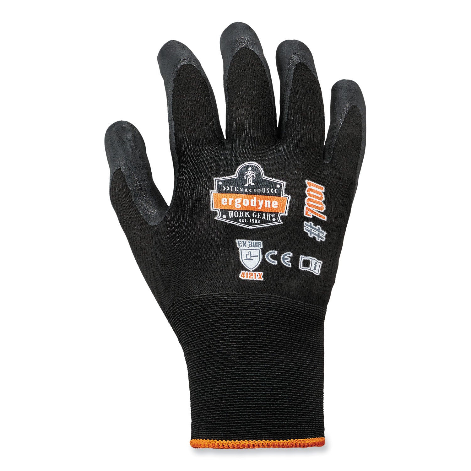 ProFlex 7001-CASE Nitrile Coated Gloves, Black, 2X-Large, 144 Pairs/Carton, Ships in 1-3 Business Days - 1