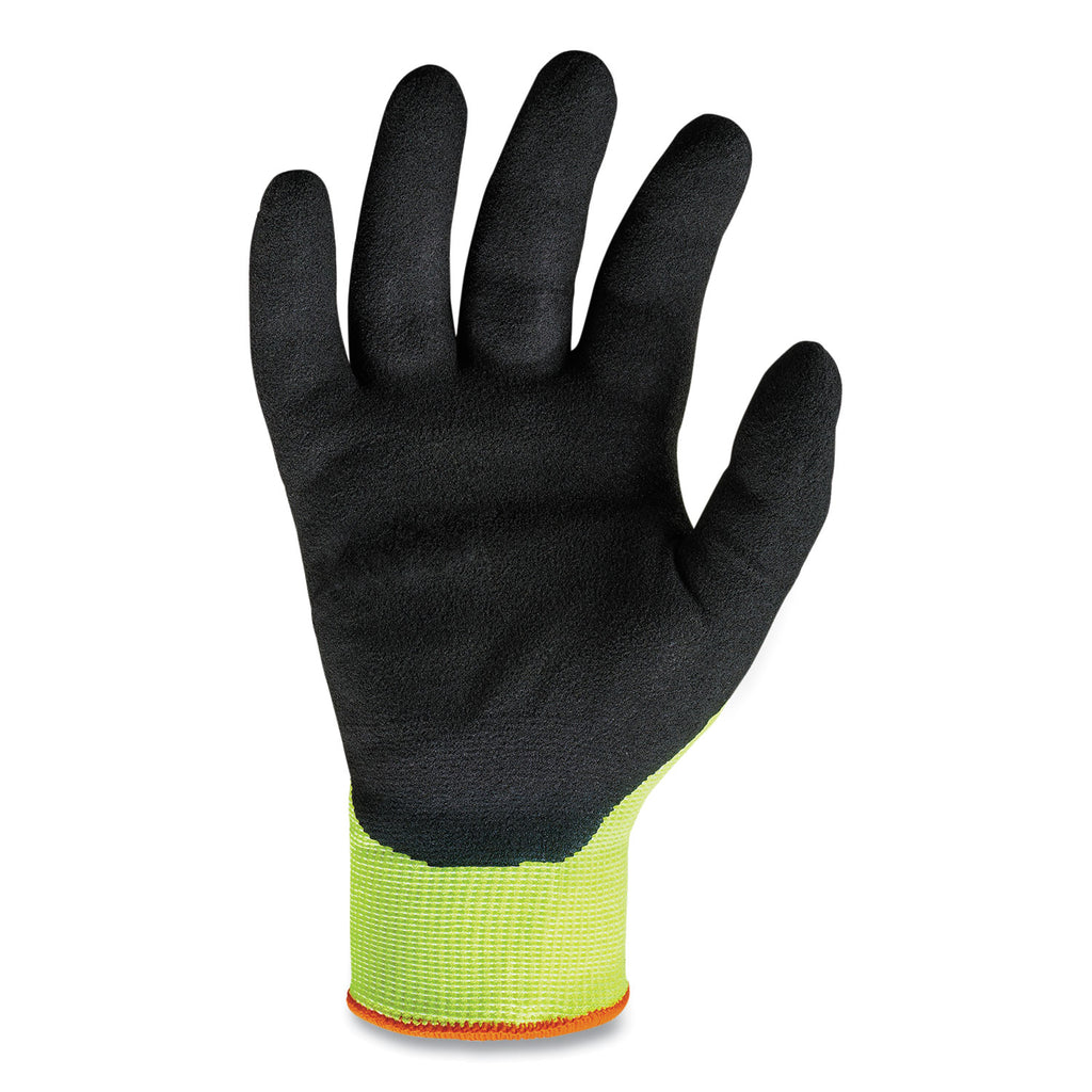 ProFlex 7021 Hi-Vis Nitrile-Coated CR Gloves, Lime, Small, Pair, Ships in 1-3 Business Days