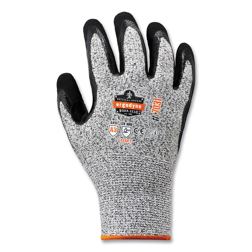 ProFlex 7031-CASE ANSI A3 Nitrile-Coated CR Gloves, Gray, 2X-Large, 144 Pairs/Carton, Ships in 1-3 Business Days
