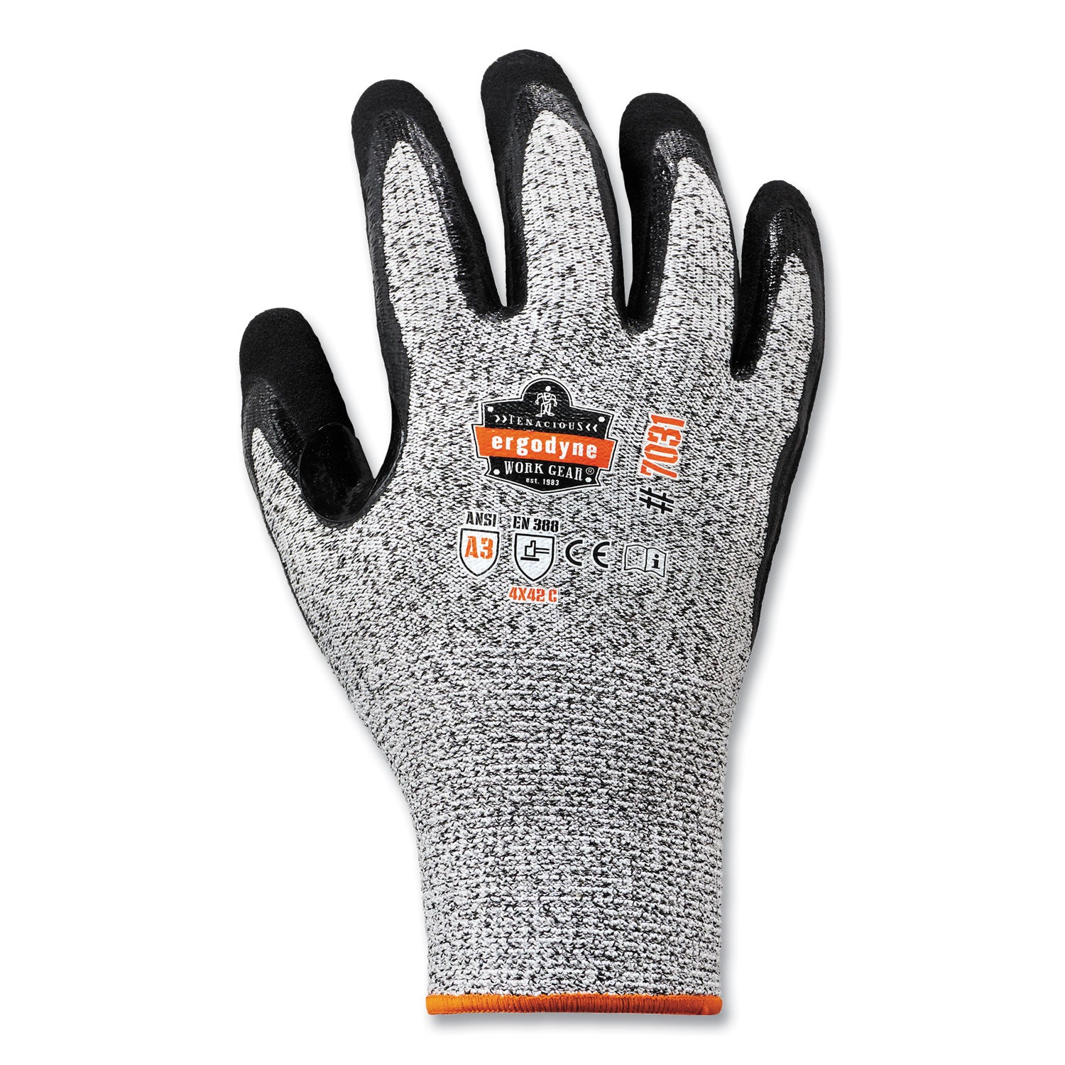 ProFlex 7031-CASE ANSI A3 Nitrile-Coated CR Gloves, Gray, 2X-Large, 144 Pairs/Carton, Ships in 1-3 Business Days