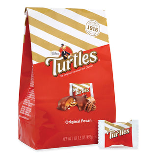 Original Turtle Bites, Original Pecan, 1 lb, 1.5 oz Bag, Ships in 1-3 Business Days