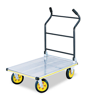 Stow-Away Platform Truck, 1,000 lb Capacity, 24 x 39 x 40, Aluminum/Black - 
