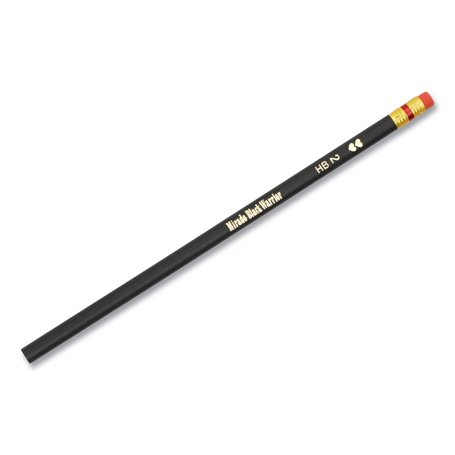 Mirado Black Warrior Pencil, HB (#2), Black Lead, Black Matte Barrel, Dozen - 