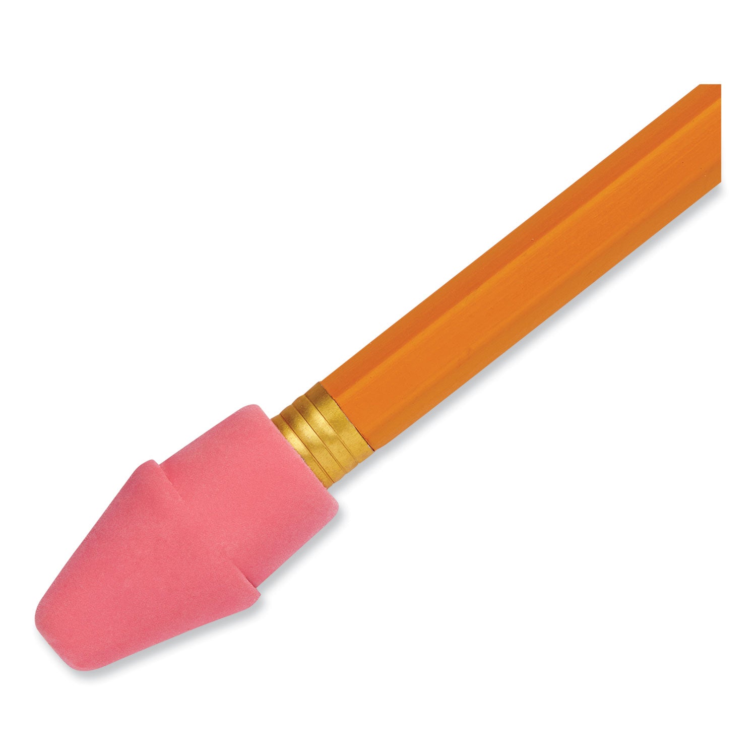 Arrowhead Eraser Caps, For Pencil Marks, Pink, 144/Box - 
