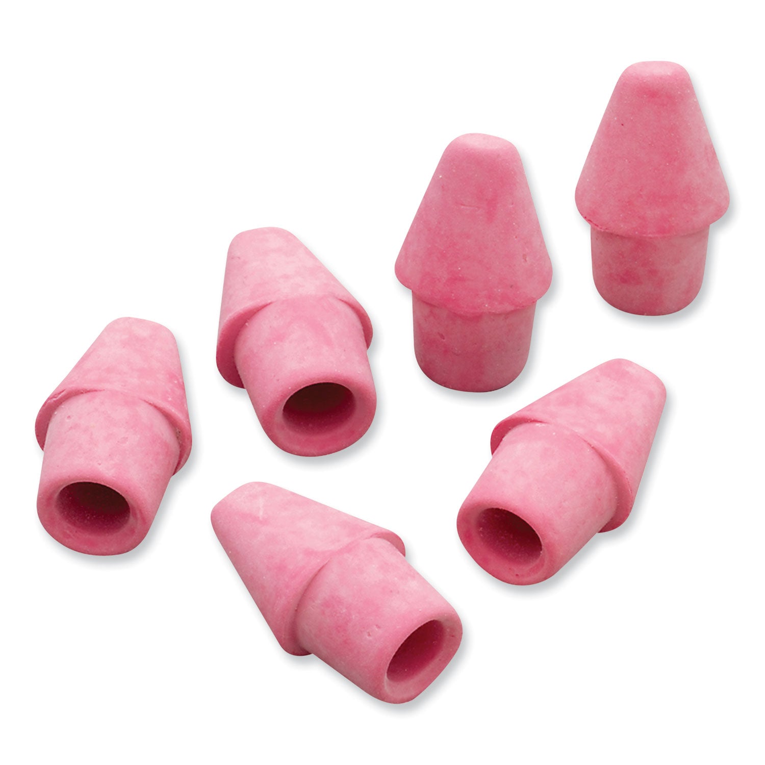 Arrowhead Eraser Caps, For Pencil Marks, Pink, 144/Box - 