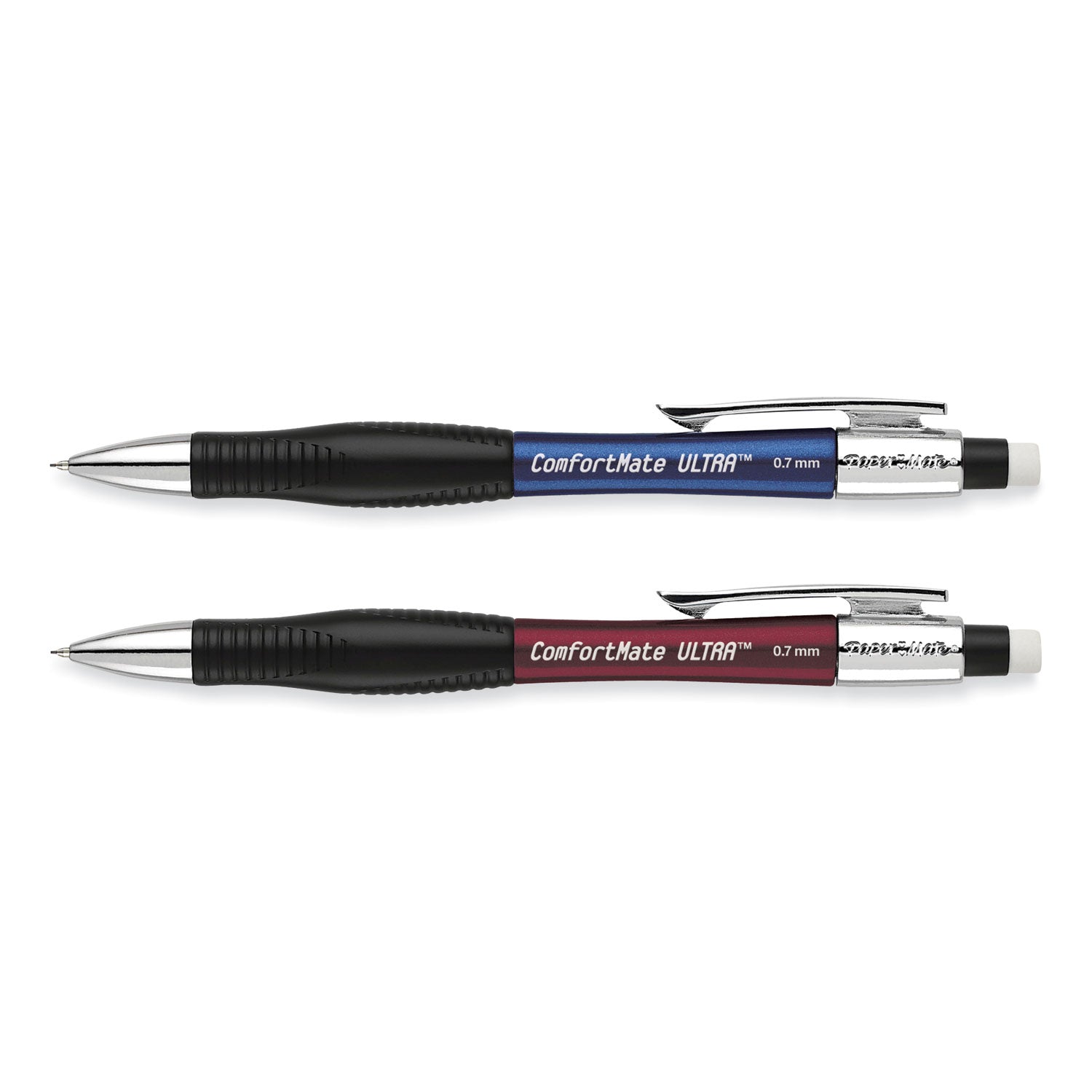 ComfortMate Ultra Pencil Starter Set, 0.7 mm, HB (#2), Black Lead, Assorted Barrel Colors, 2/Pack - 