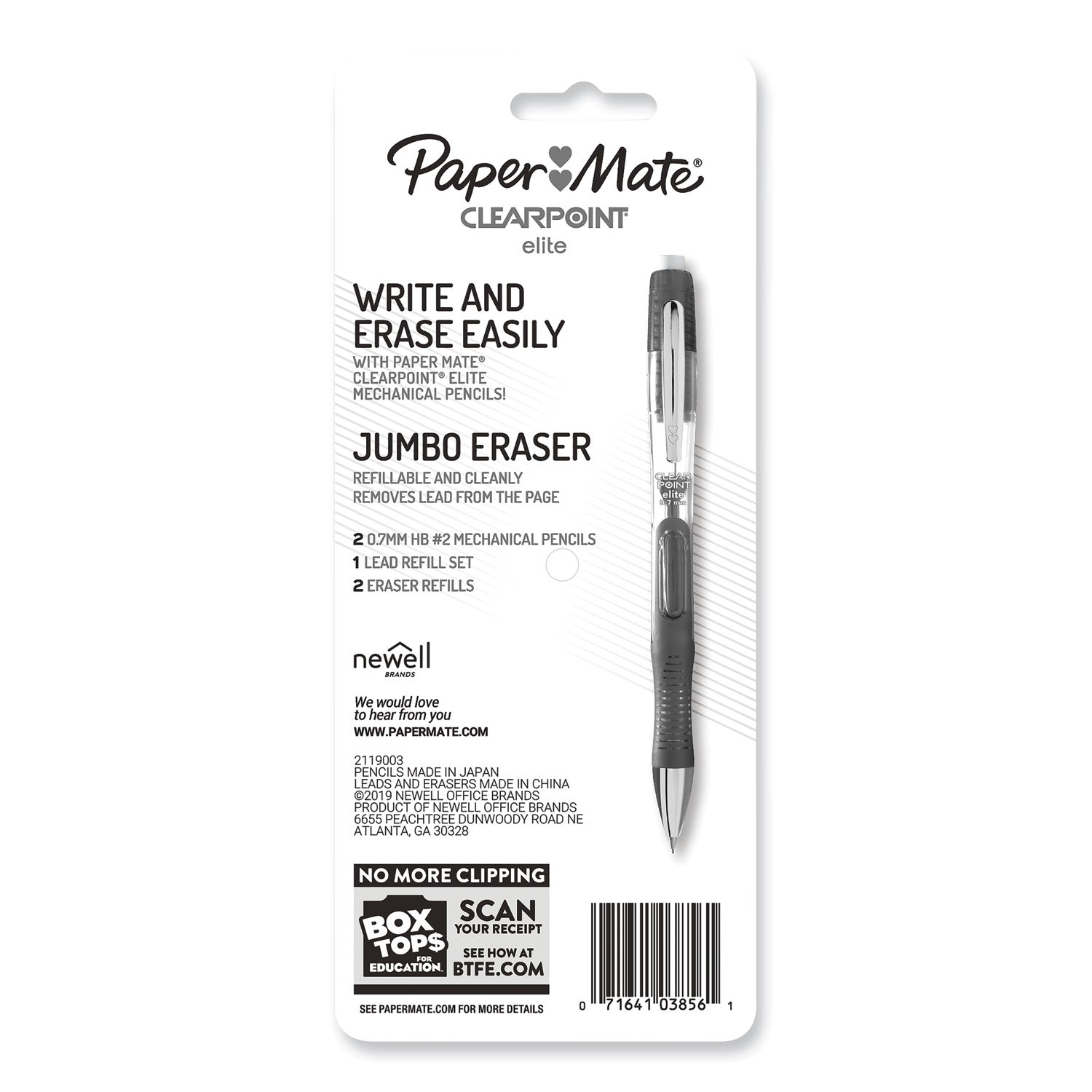 clearpoint-elite-mechanical-pencils-07-mm-hb-#2-black-lead-blue-and-green-barrels-2-pack_pap1799404 - 4
