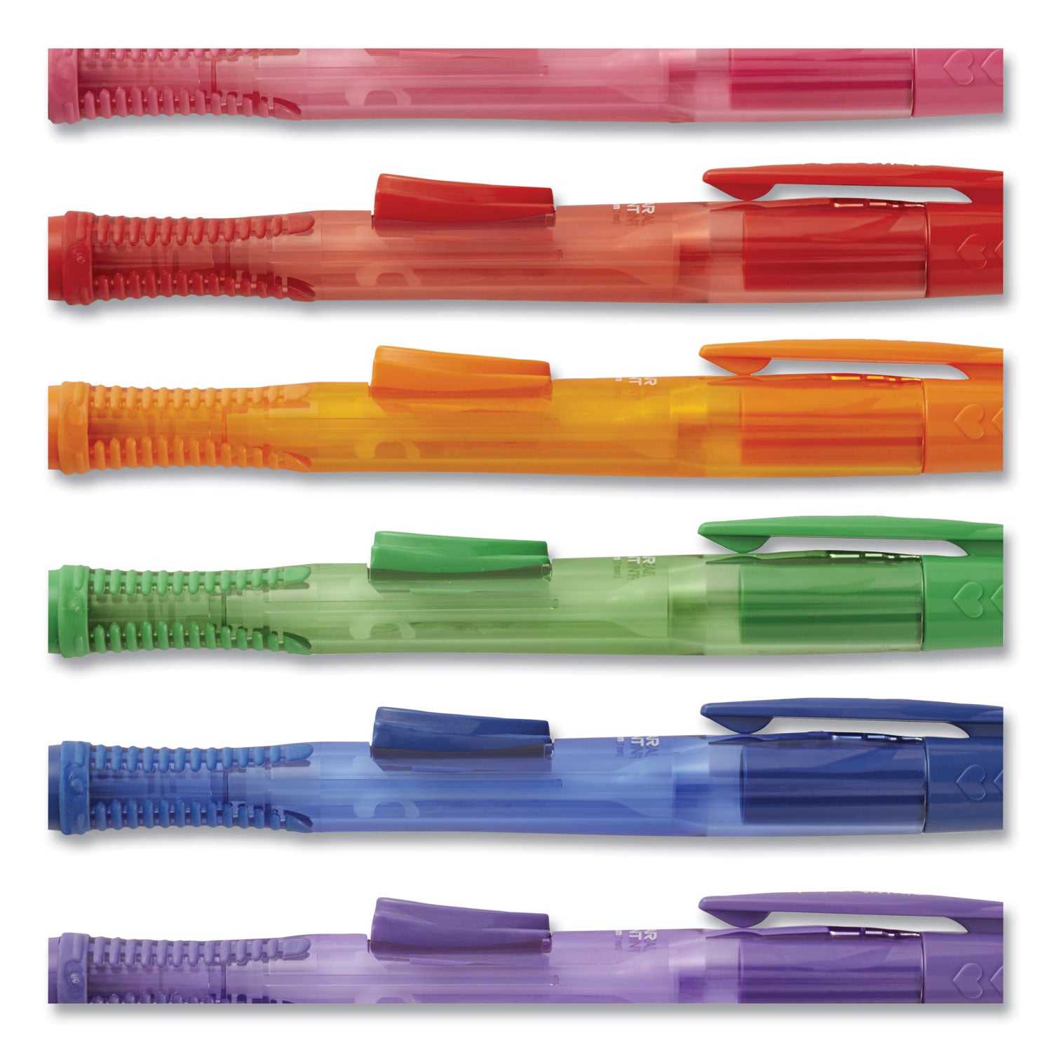 Clearpoint Color Mechanical Pencils, 0.7 mm, Assorted Lead and Barrel Colors, 6/Pack