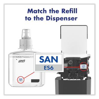 ES6 Touch Free Hand Sanitizer Dispenser, 1,200 mL, 5.25 x 8.56 x 12.13, Graphite