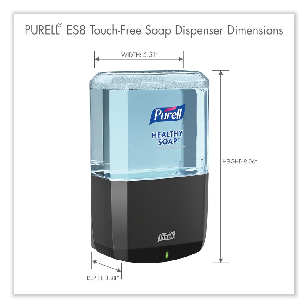 ES8 Soap Touch-Free Dispenser, 1,200 mL, 5.25 x 8.8 x 12.13, Graphite