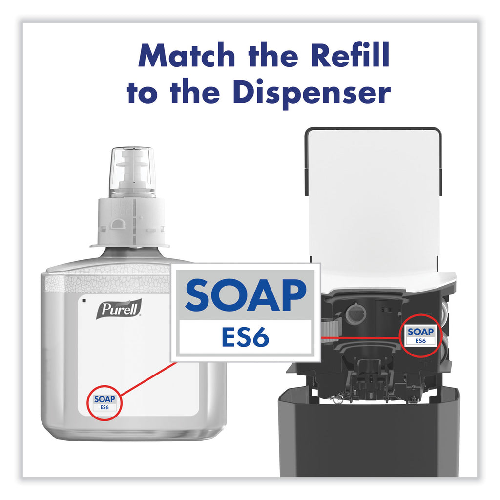ES6 Soap Touch-Free Dispenser, 1,200 mL, 5.25 x 8.8 x 12.13, Graphite