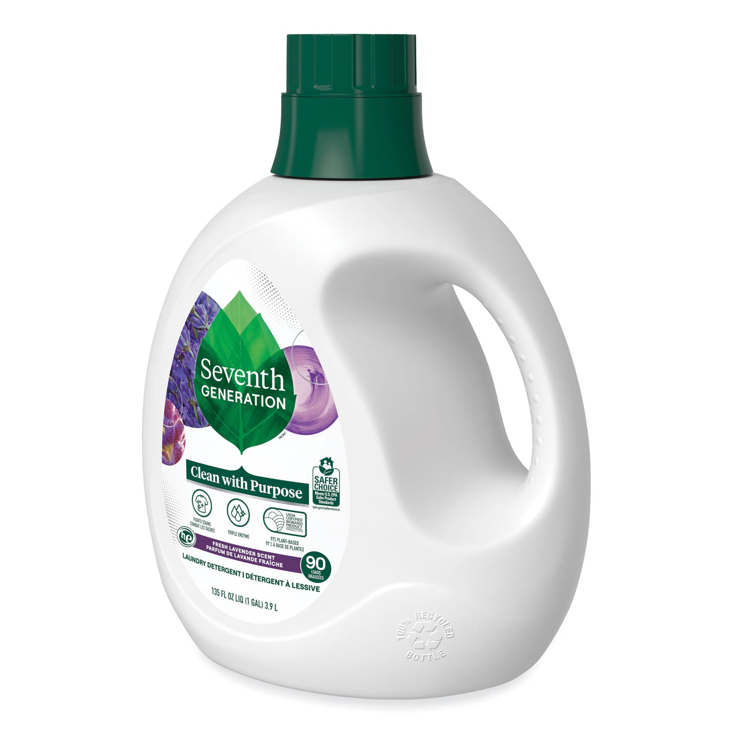 natural-liquid-laundry-detergent-fresh-lavender-135-oz-bottle-4-carton_sev45064ct - 3