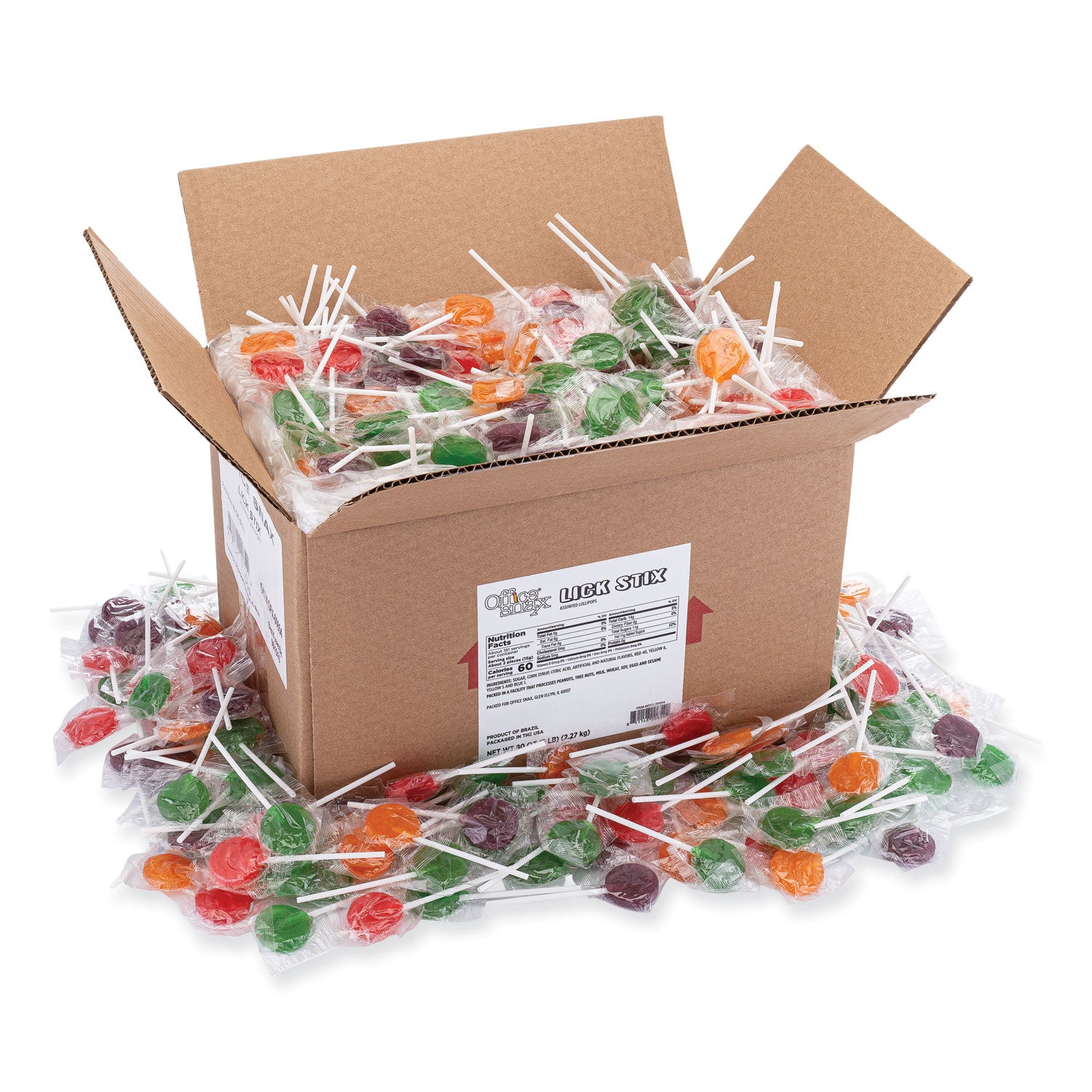 lick-stix-suckers-randomly-assorted-flavors-5-lb-bag_ofx00654 - 2