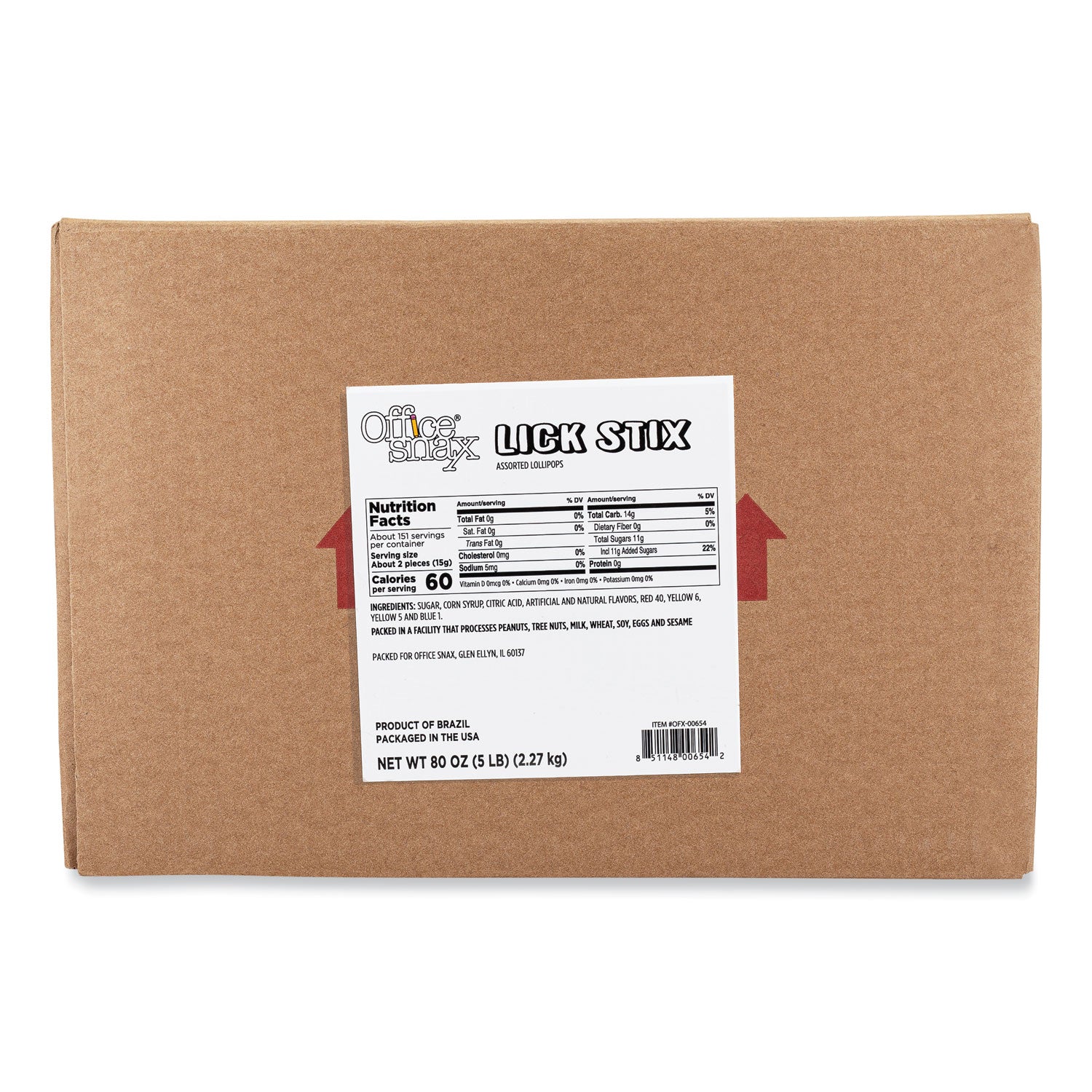 Lick Stix Suckers, Randomly Assorted Flavors, 5 lb Bag