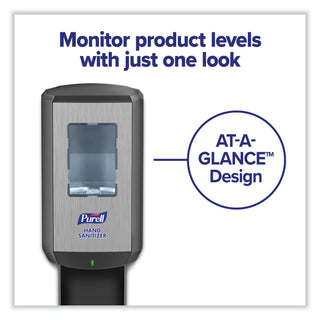 CS6 Hand Sanitizer Dispenser, 1,200 mL, 5.79 x 3.93 x 15.64, Graphite