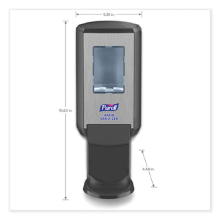 CS4 Hand Sanitizer Dispenser, 1,200 mL, 4.88 x 8.19 x 11.38, Graphite