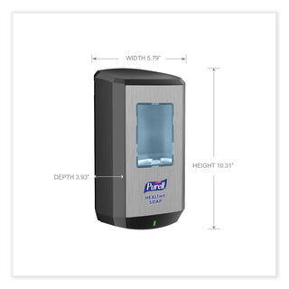 CS6 Soap Touch-Free Dispenser, 1,200 mL, 4.88 x 8.8 x 11.38, Graphite