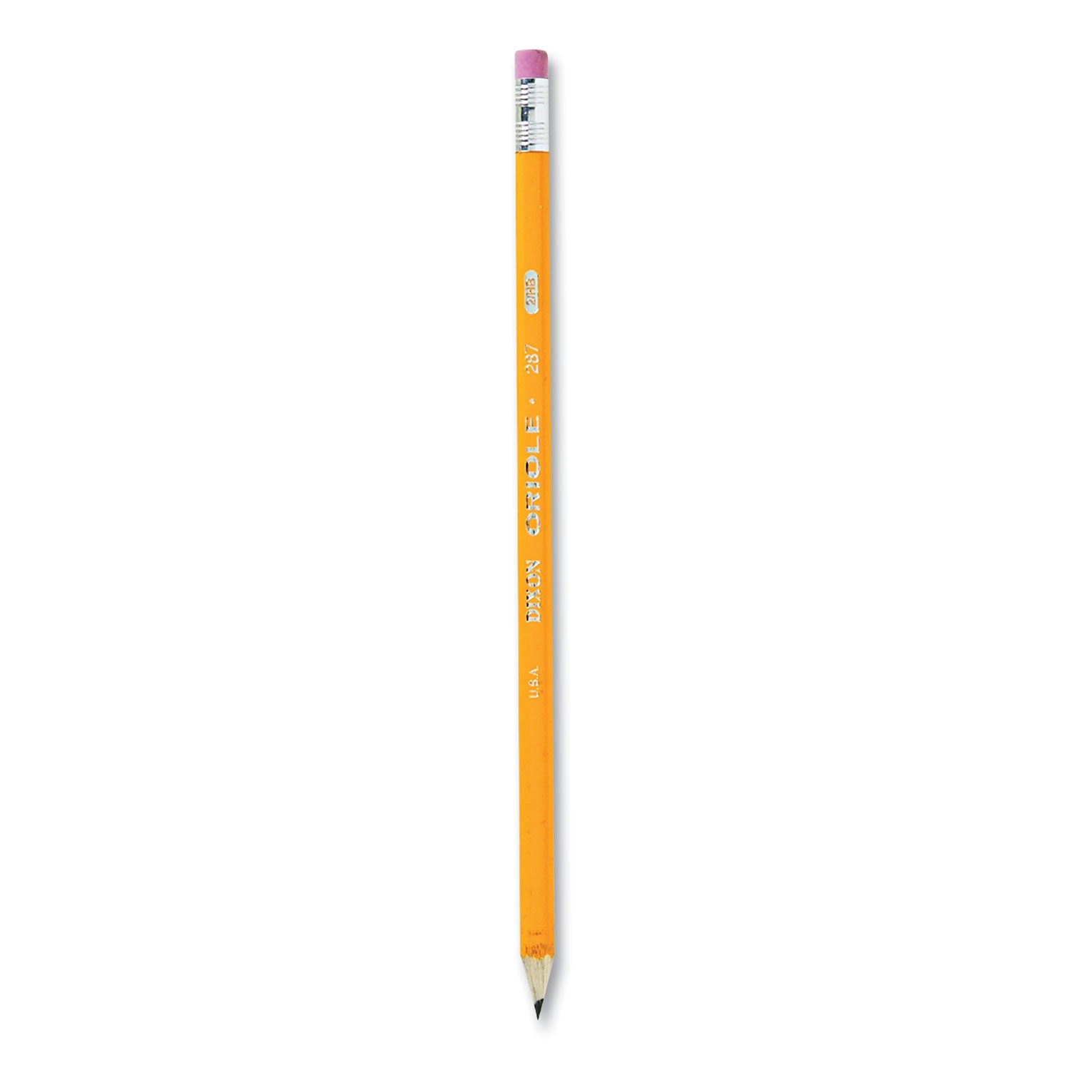 Oriole Presharpened Pencils, HB (#2), Black Lead, Yellow Barrel, Dozen - 