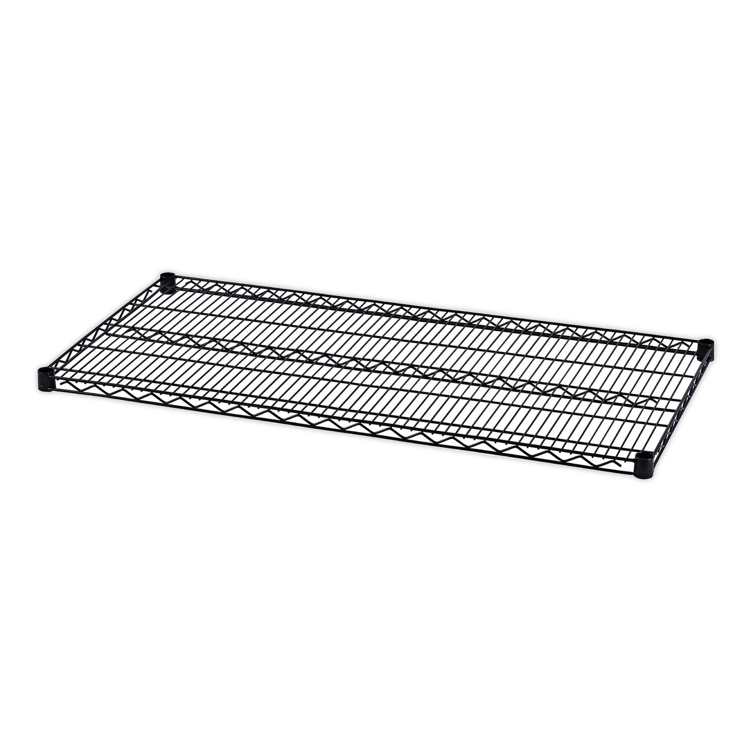 Industrial Wire Shelving Extra Wire Shelves, 48w x 24d, Black, 2 Shelves/Carton - 