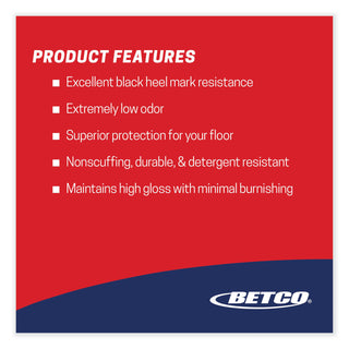Untouchable Floor Finish with SRT, 1 gal Bottle, 4/Carton