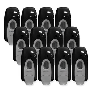 Clario Dispensing System Manual Foam Dispenser, 1,000 mL, 5.11 x 3.85 x 11.73, Black, 12/Carton - 3