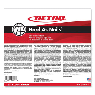 Hard as Nails Floor Finish, 5 gal Bag-in-Box