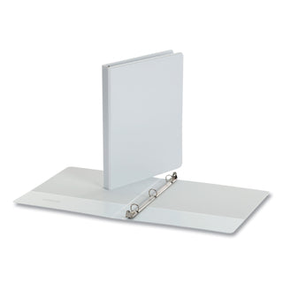 Economy Round Ring View Binder, 3 Rings, 0.5" Capacity, 11 x 8.5, White