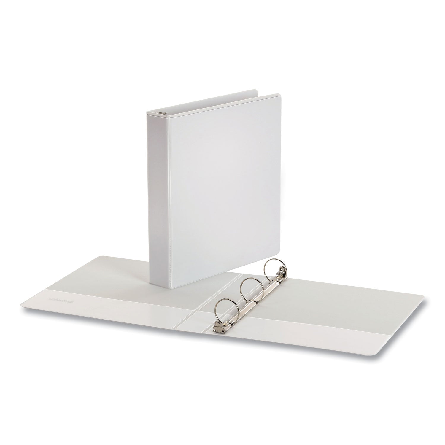 Economy Round Ring View Binder, 3 Rings, 1.5" Capacity, 11 x 8.5, White