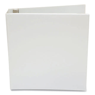 Economy Round Ring View Binder, 3 Rings, 1.5" Capacity, 11 x 8.5, White