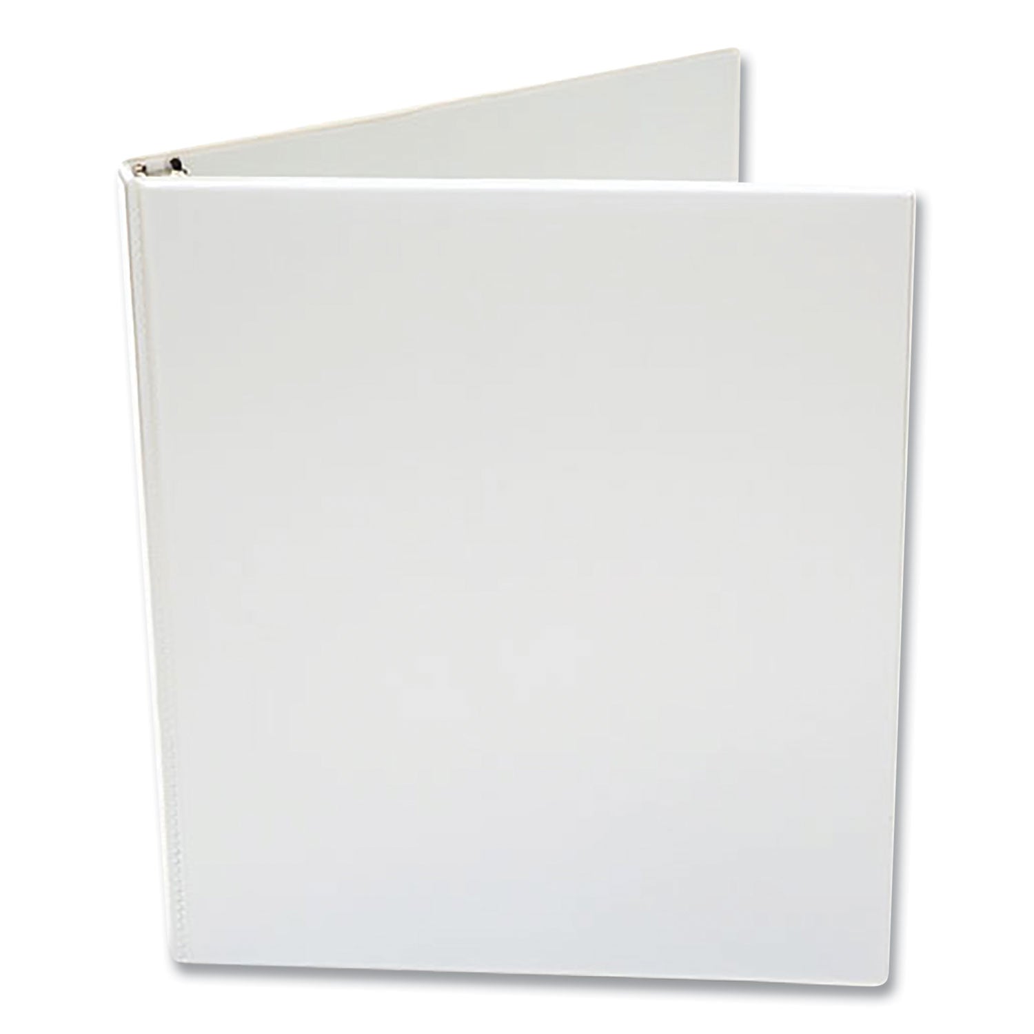 Economy Round Ring View Binder, 3 Rings, 0.5" Capacity, 11 x 8.5, White