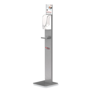 SC Johnson Hand Hygiene Touch-free Dispenser Stand - Automatic - Touch-free, Sturdy, Durable, Wear Resistant, Tear Resistant - Silver - 1Each