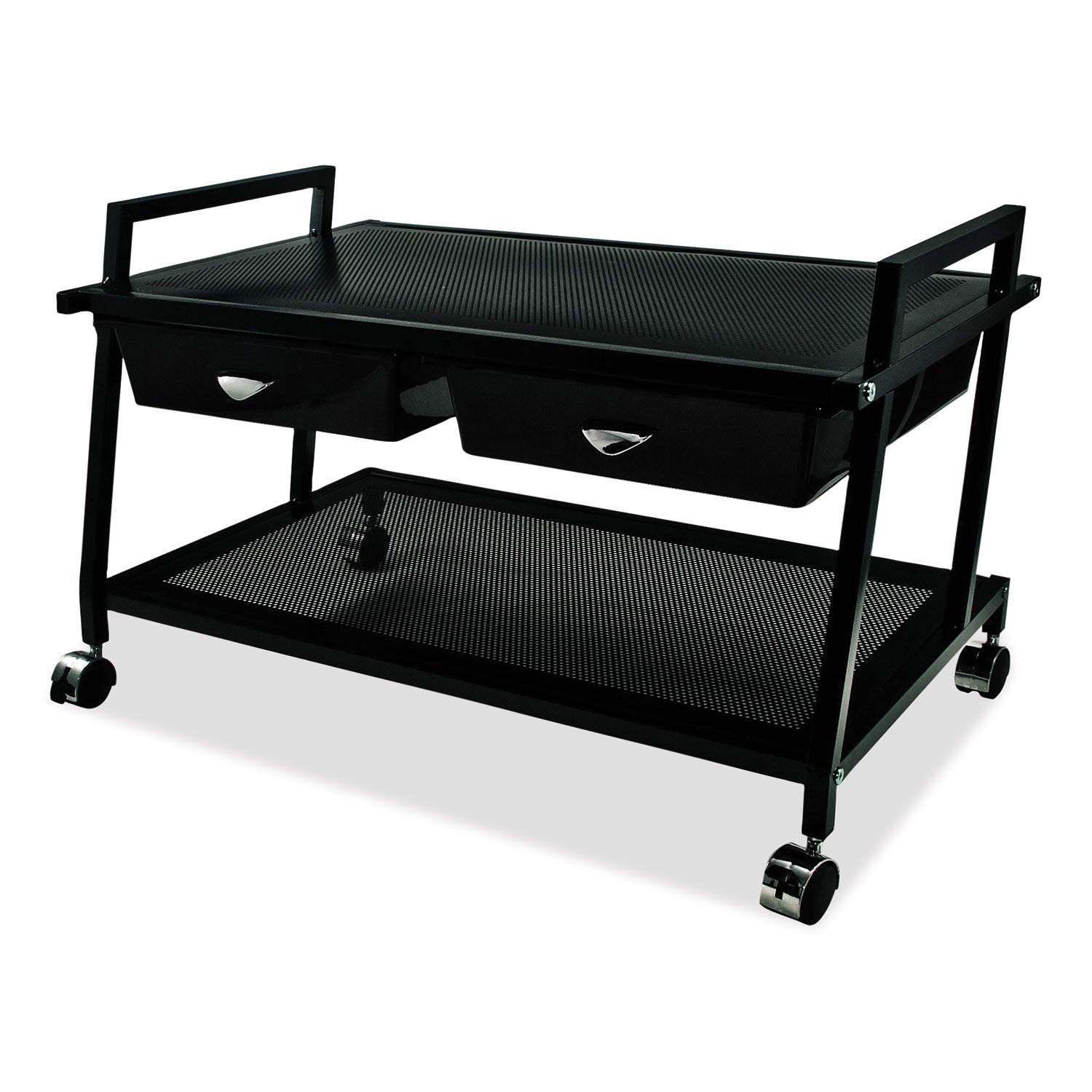 underdesk-machine-stand-with-drawers-253w-x-158d-x-154h-black-ships-in-4-6-business-days_avtvf95530 - 3