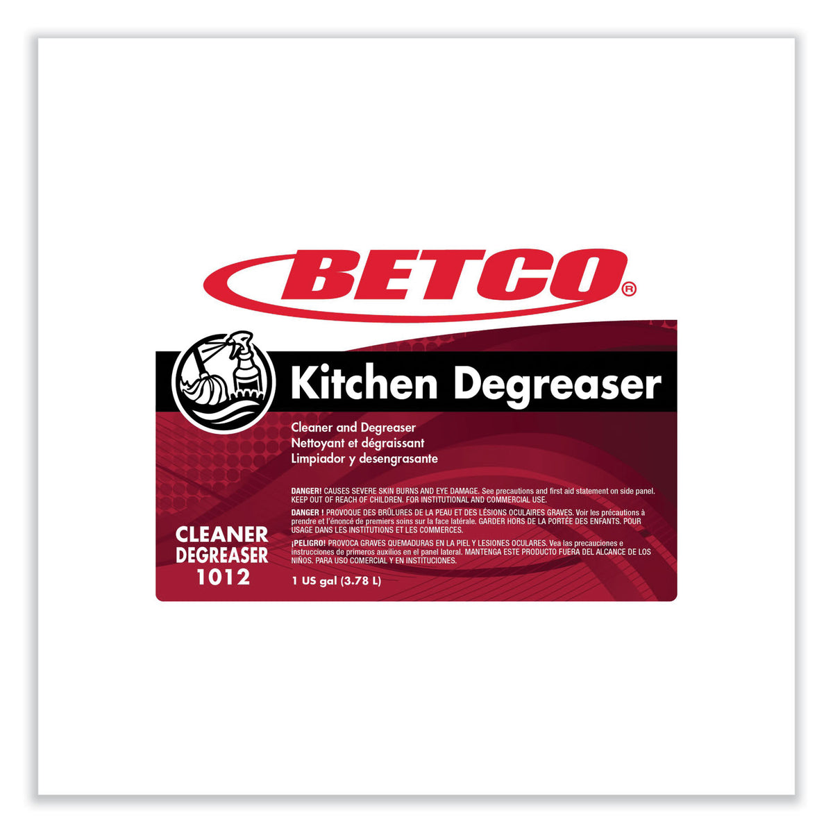 Kitchen Degreaser, Characteristic Scent, 1 gal Bottle, 4/Carton