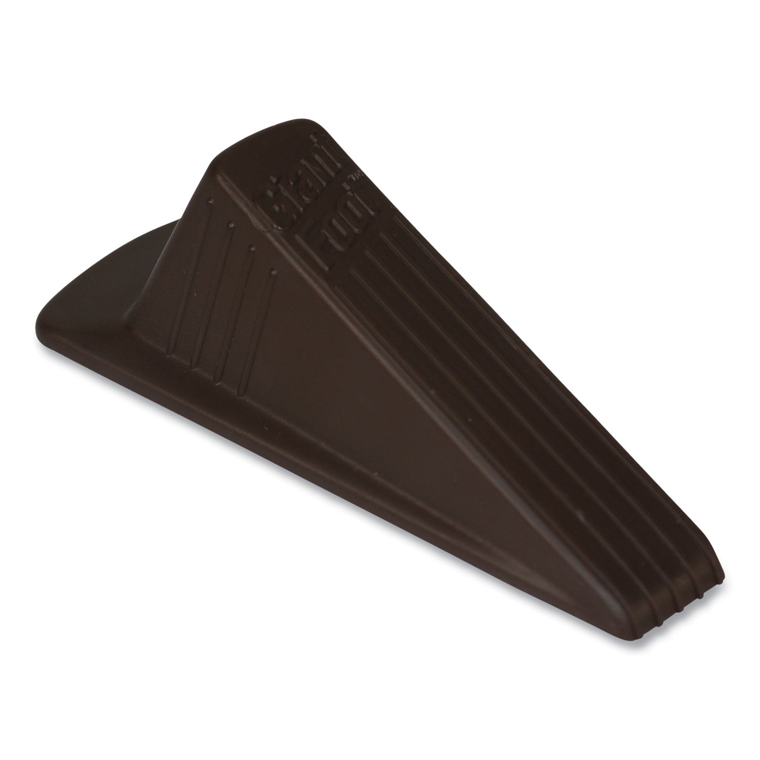 Giant Foot Doorstop, No-Slip Rubber Wedge, 3.5w x 6.75d x 2h, Brown - 