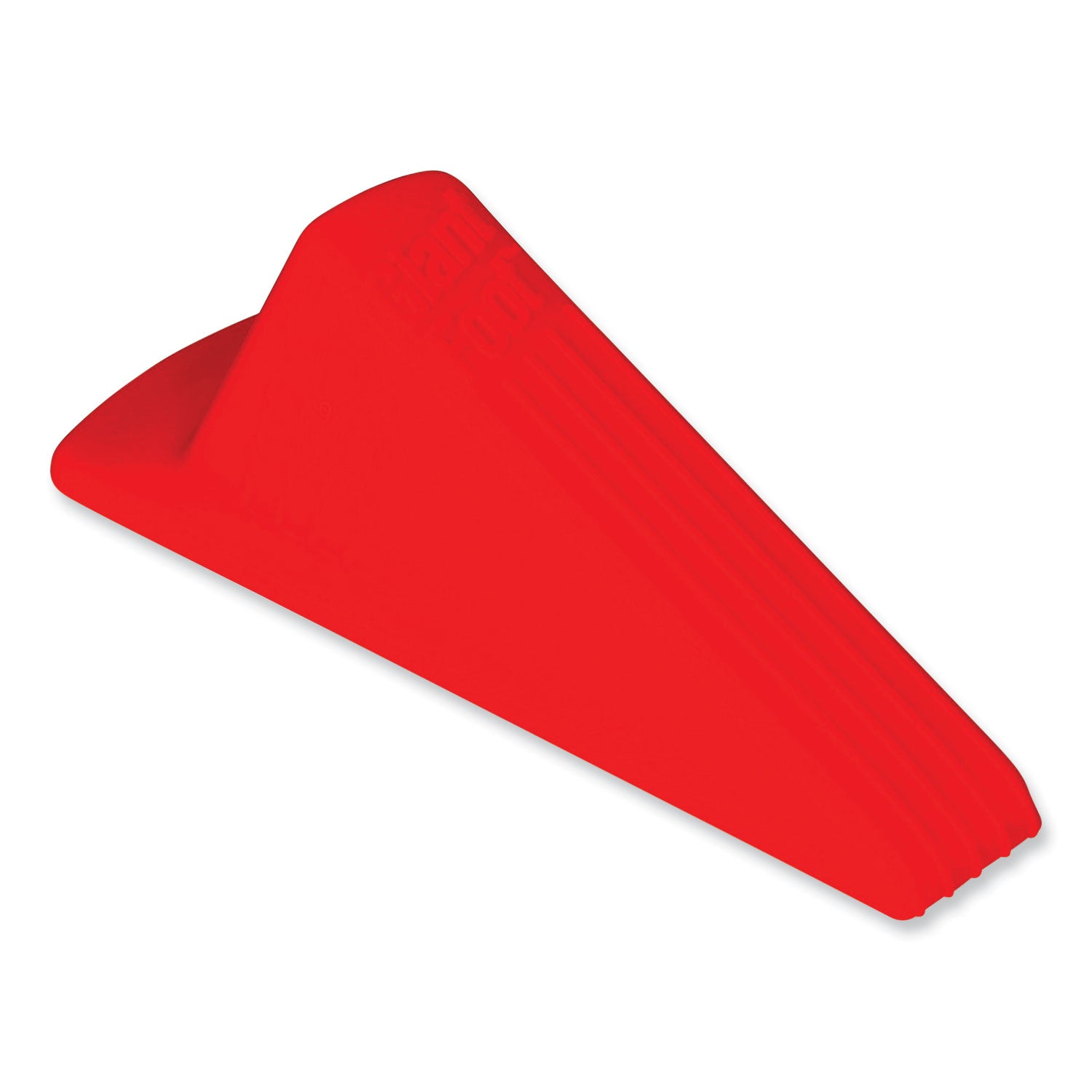 Giant Foot Doorstop, No-Slip Rubber Wedge, 3.5w x 6.75d x 2h, Safety Orange - 