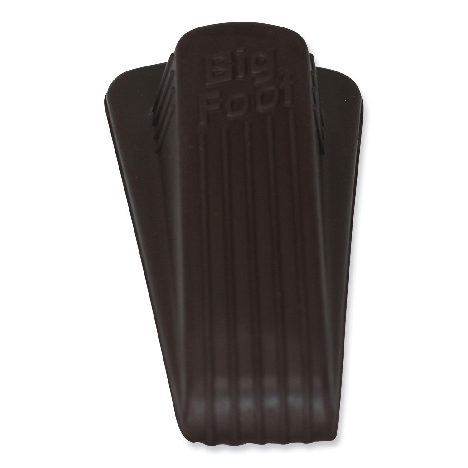 Big Foot Doorstop, No Slip Rubber Wedge, 2.25w x 4.75d x 1.25h, Brown, 2/Pack - 