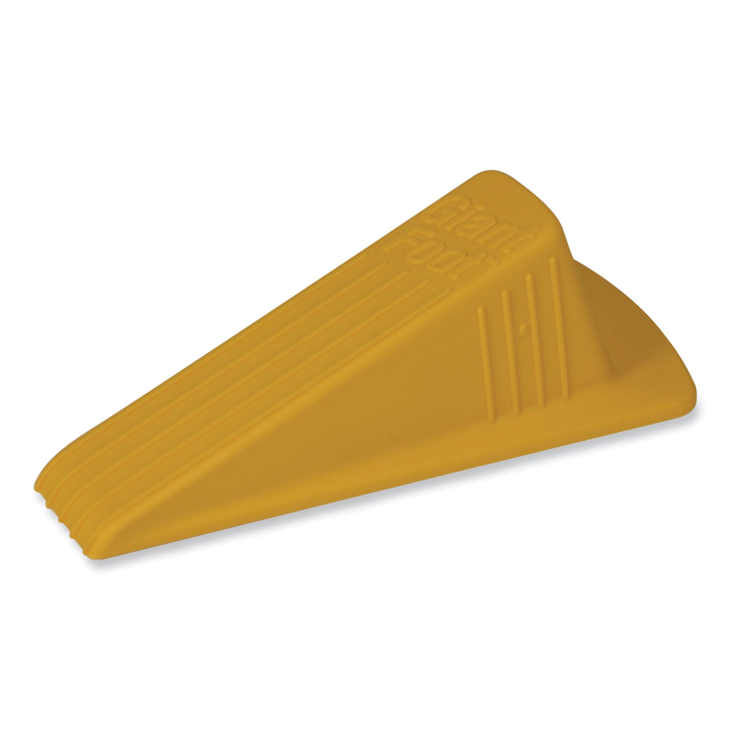 Giant Foot Doorstop, No-Slip Rubber Wedge, 3.5w x 6.75d x 2h, Safety Yellow - 5