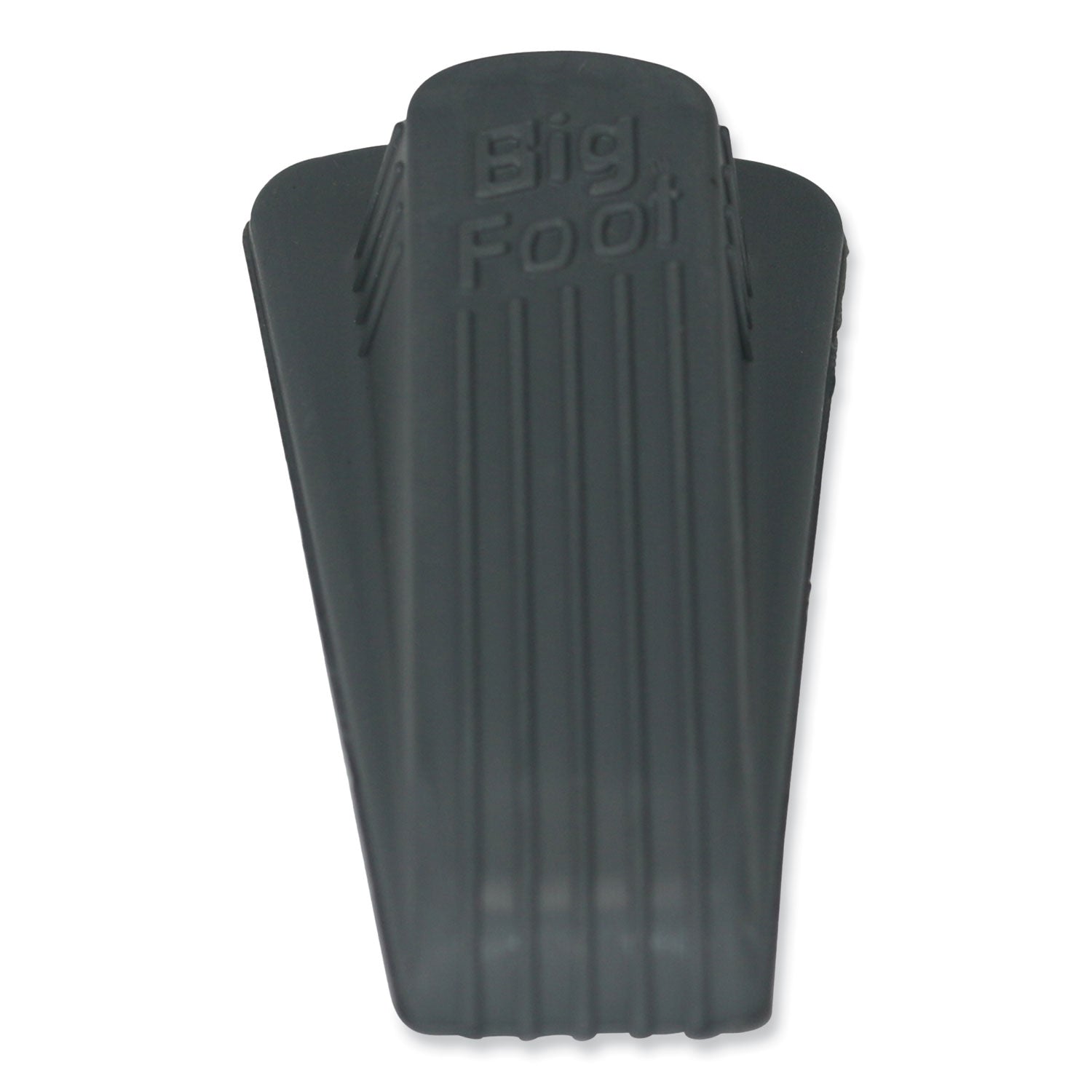 Big Foot Doorstop, No Slip Rubber Wedge, 2.25w x 4.75d x 1.25h, Gray, 2/Pack - 