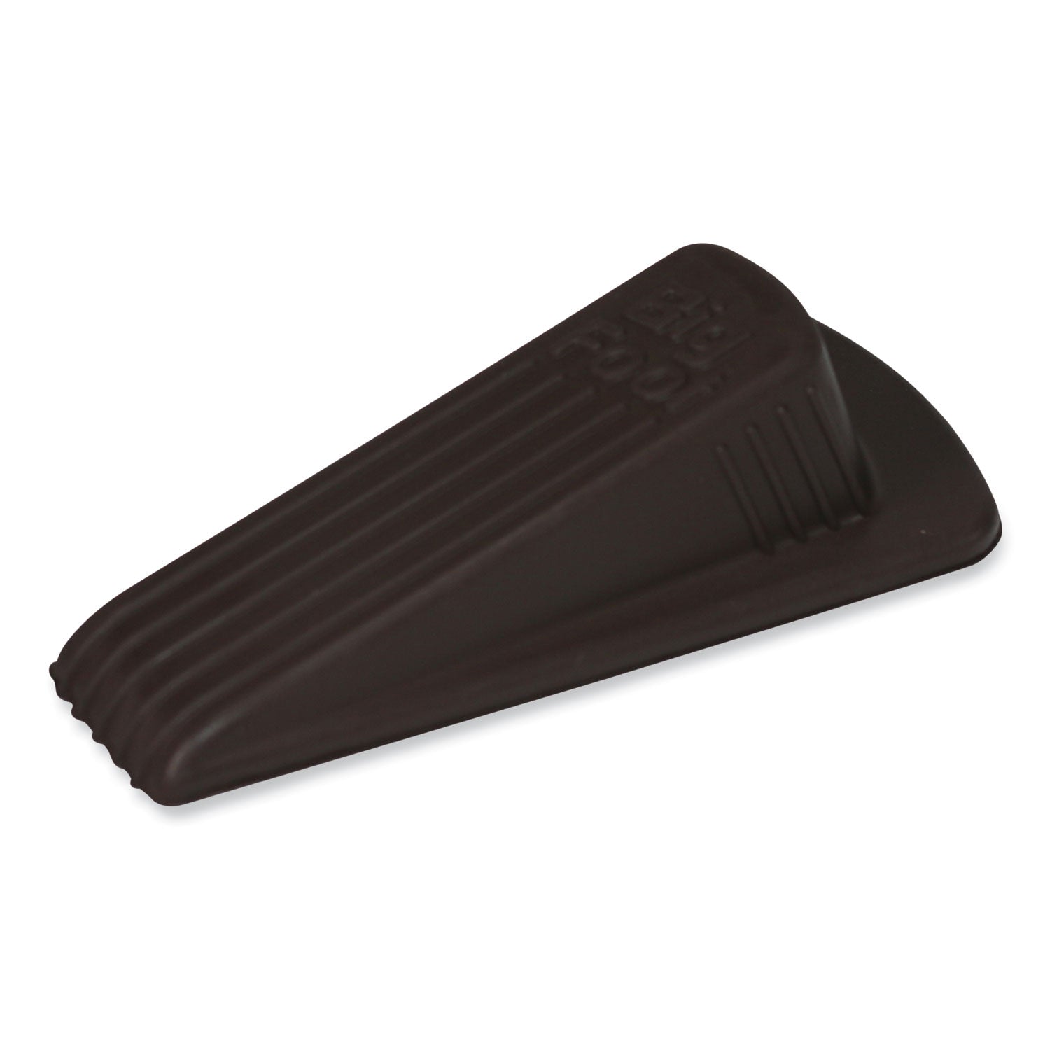 Big Foot Doorstop, No Slip Rubber Wedge, 2.25w x 4.75d x 1.25h, Brown, 2/Pack - 