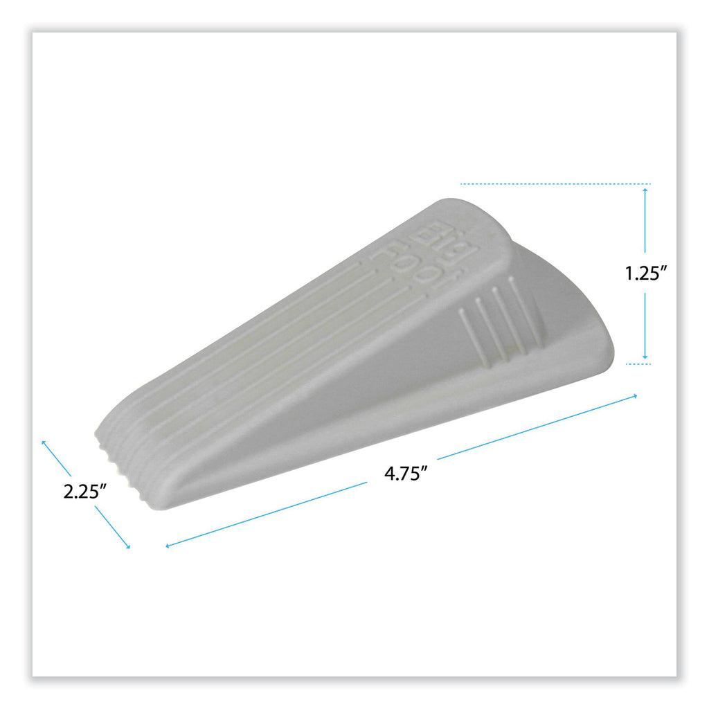 big-foot-doorstop-no-slip-rubber-wedge-225w-x-475d-x-125h-beige-2-pack_mas00975 - 2