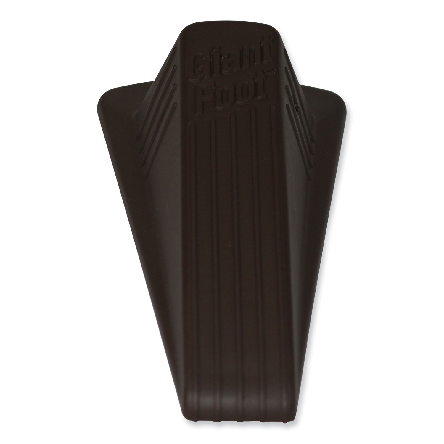 Giant Foot Doorstop, No-Slip Rubber Wedge, 3.5w x 6.75d x 2h, Brown, 2/Pack - 