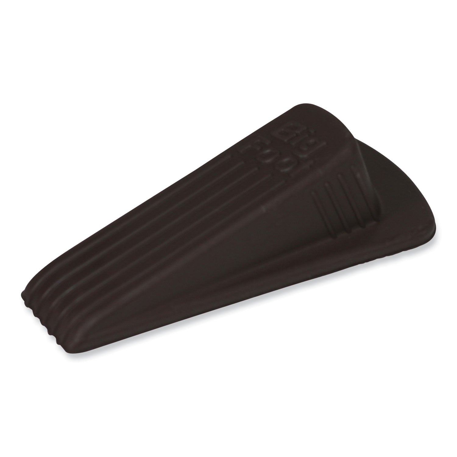 Big Foot Doorstop, No Slip Rubber Wedge, 2.25w x 4.75d x 1.25h, Brown - 
