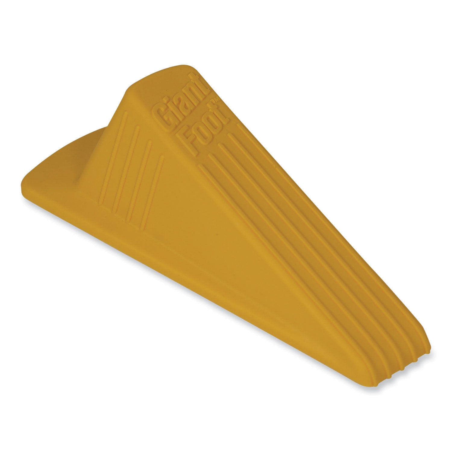 Giant Foot Doorstop, No-Slip Rubber Wedge, 3.5w x 6.75d x 2h, Safety Yellow - 7