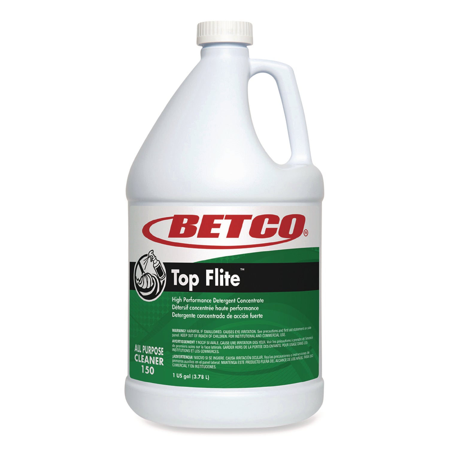 Top Flite All-Purpose Cleaner, Mint Scent, 1 gal Bottle, 4/Carton