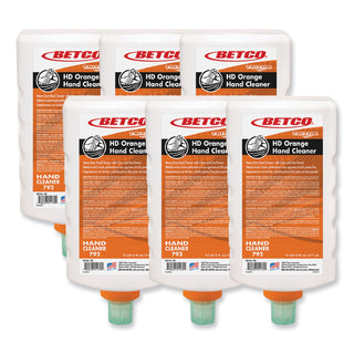 HD Orange Hand Cleaner Refill, Citrus Zest, 2 L Refill Bottle for Triton Dispensers, 6/Carton
