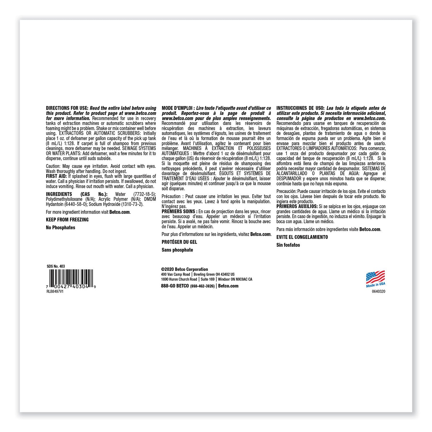 fiberpro-foam-control-liquid-defoamer-1-gal-bottle-4-carton_bet4030400 - 5