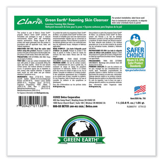 Green Earth Foaming Skin Cleanser Refill, Fresh Meadow, 1,000 mL Refill Bag, 6/Carton